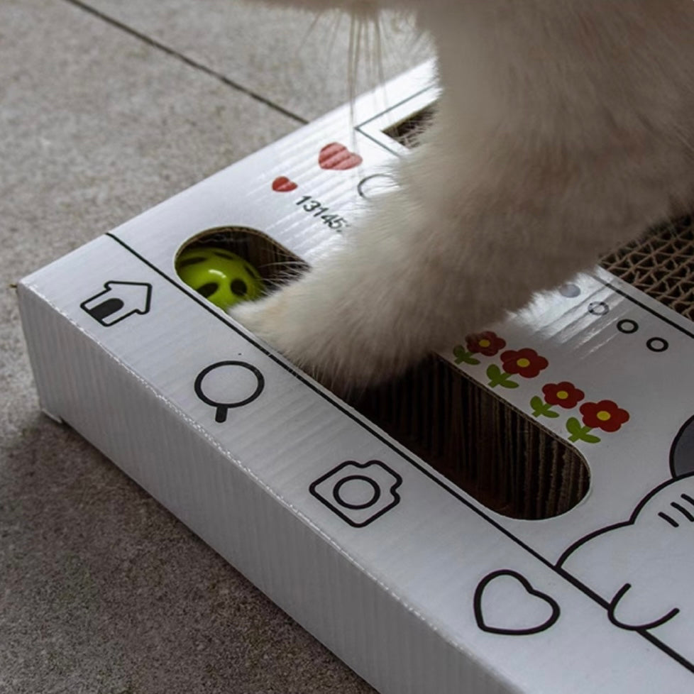 Instagram Cat Interactive Toy with Scratching Pad - Lil Wild Pets