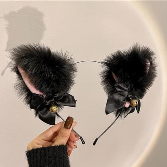Fuzzy Cat Ears Headband - Lil Wild Pets