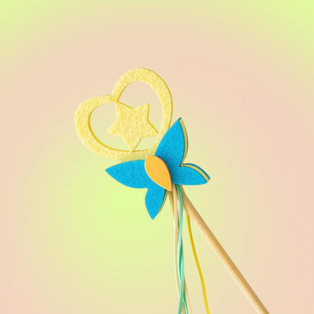 Cute Angle Teaser Wand Toy with Strings for Cats