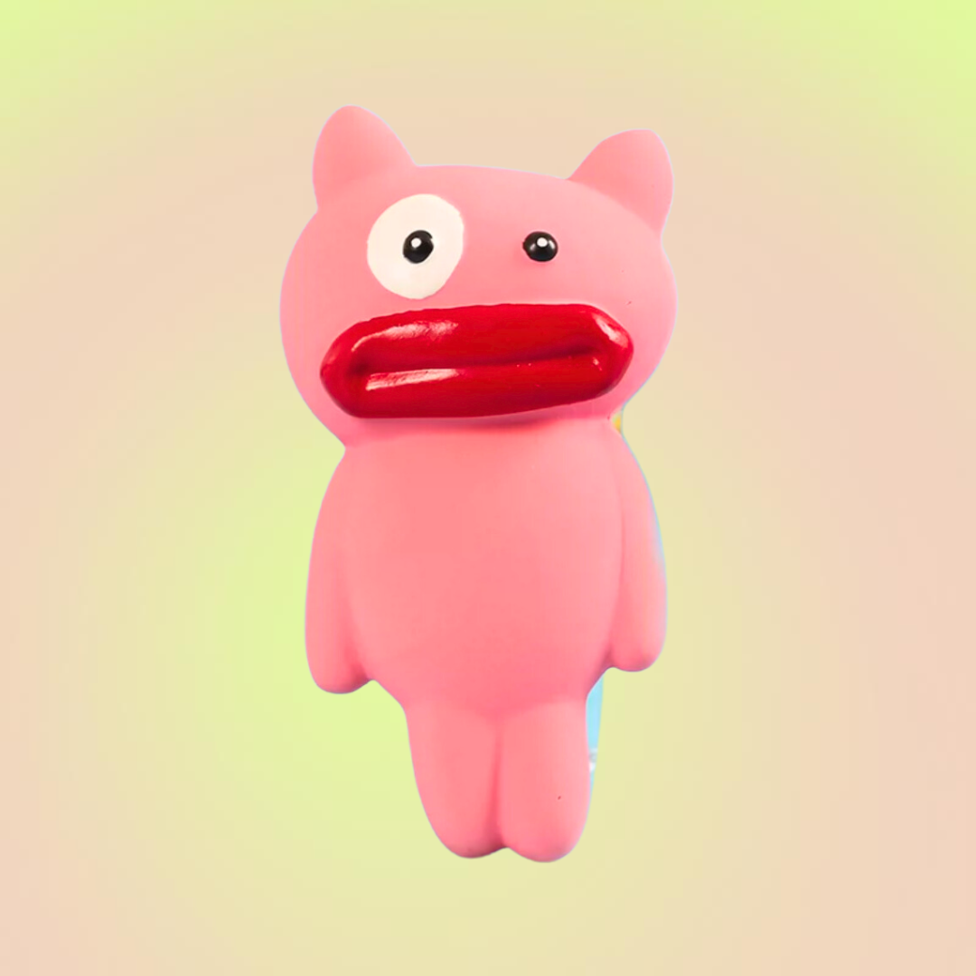 Dog Squeaky Latex Toy - Sausage Lip Monsters