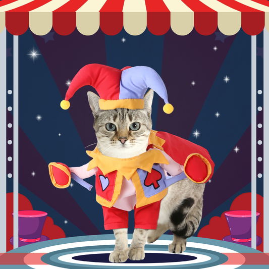Halloween Wicked Joker Cosplay Pet Costume for Cats and Dogs - Lil Wild Pets