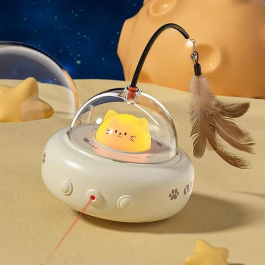 UFO Self-Play Laser Cruiser Cat Toy - Lil Wild Pets