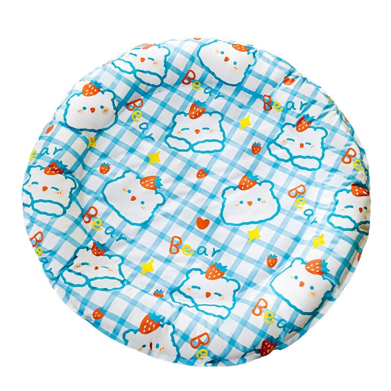 Pet Summer Cooling Mat Sleeping Pad for Cats and Dogs - Round - Lil Wild Pets