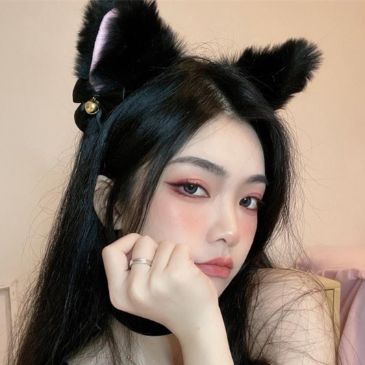 Fuzzy Cat Ears Headband - Lil Wild Pets