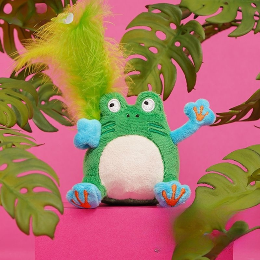 Green Frog Catnip Toy - Lil Wild Pets