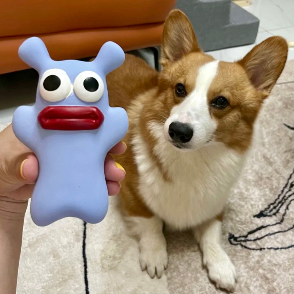 Dog Squeaky Latex Toy - Sausage Lip Monsters