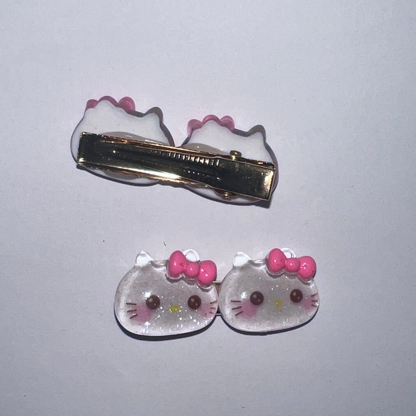 Sanrio Hello Kitty Plush Hair Clip Bang Clip 2pcs - Lil Wild Pets