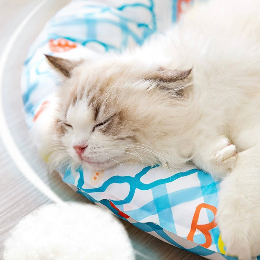 Pet Summer Cooling Mat Sleeping Pad for Cats and Dogs - Round - Lil Wild Pets