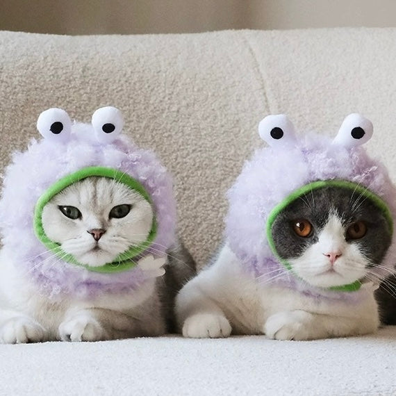 Pet Adjustable Hat with Ear Holes for Cats and Dogs - Monster - Lil Wild Pets