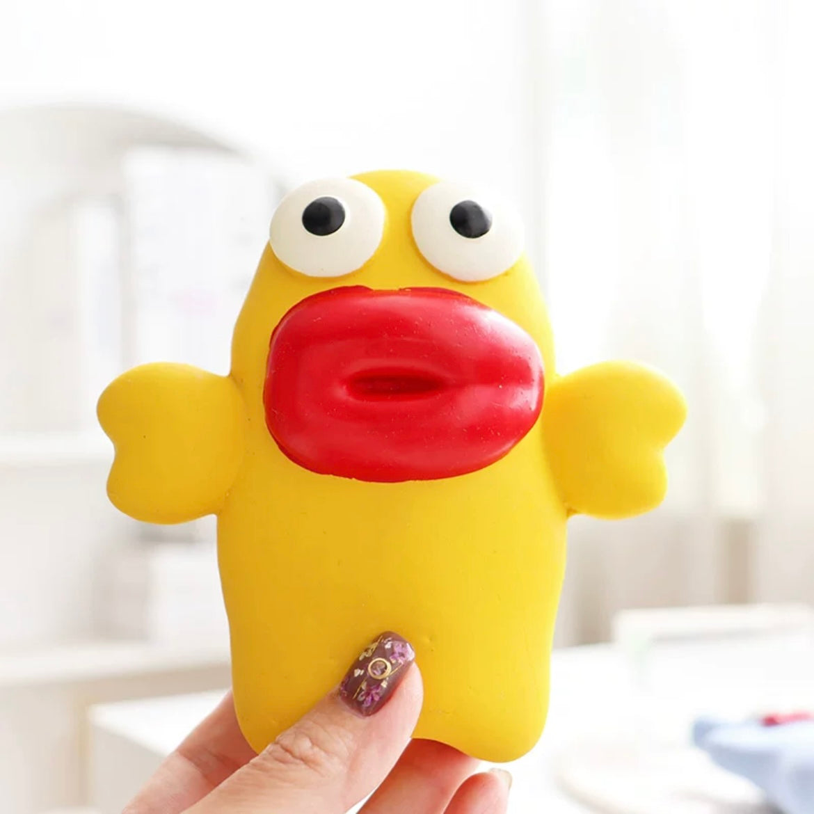 Dog Squeaky Latex Toy - Sausage Lip Monsters