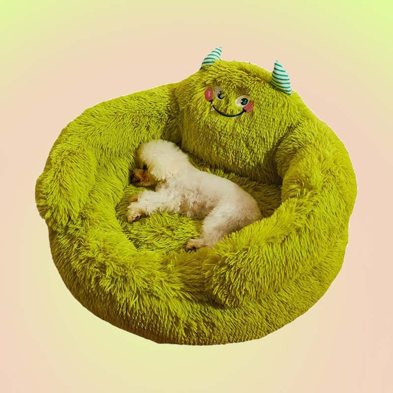 Monster Ultra-Soft Fur Bed for Cats and Dogs - Lil Wild Pets