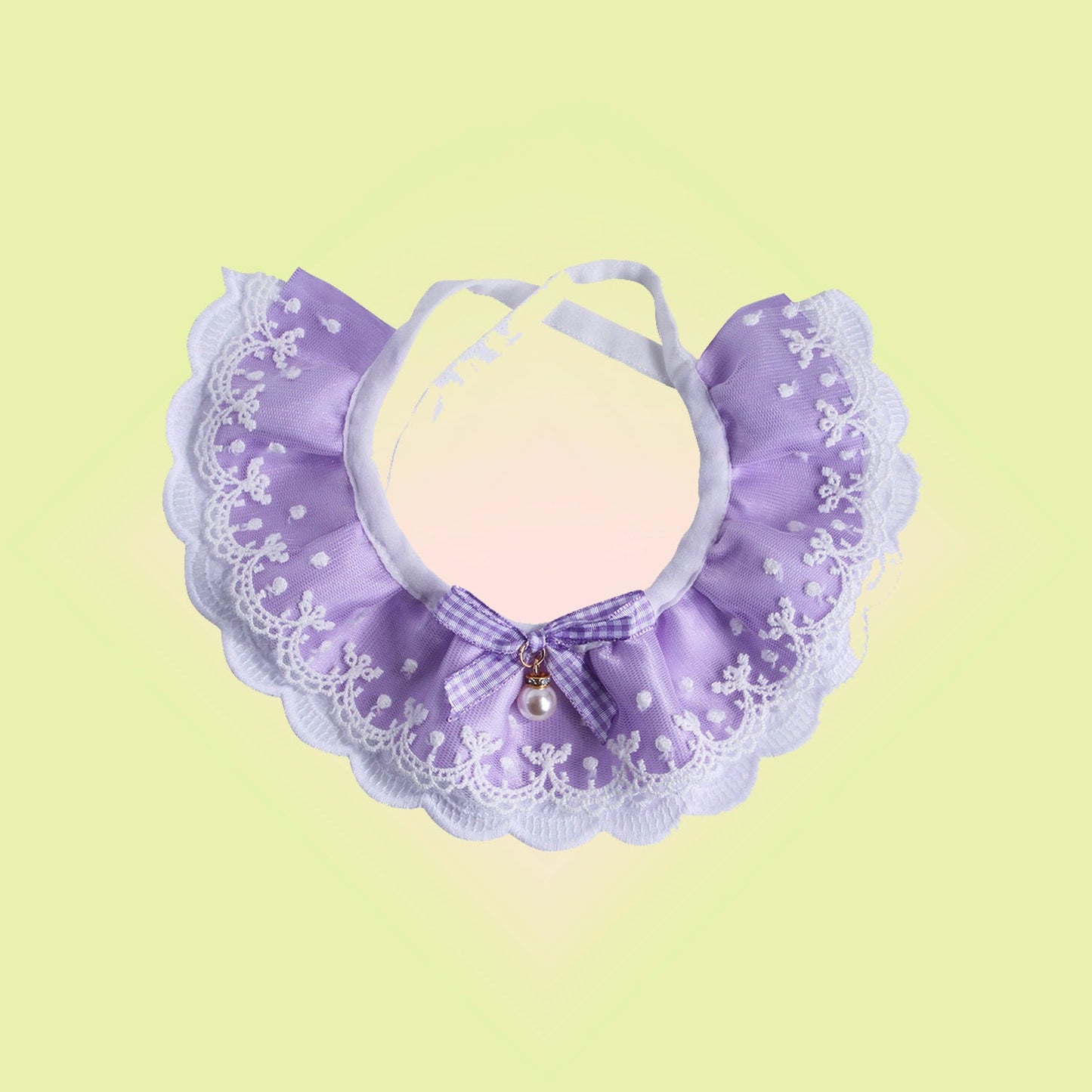 Purple Lace Ruffled Collar Accessory for Cats & Dogs - Lil Wild Pets