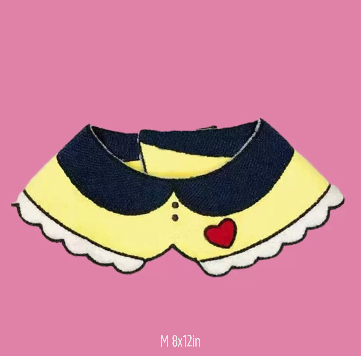 Yellow Heart Adjustable Accessory Collar for Cats and Dogs - Lil Wild Pets