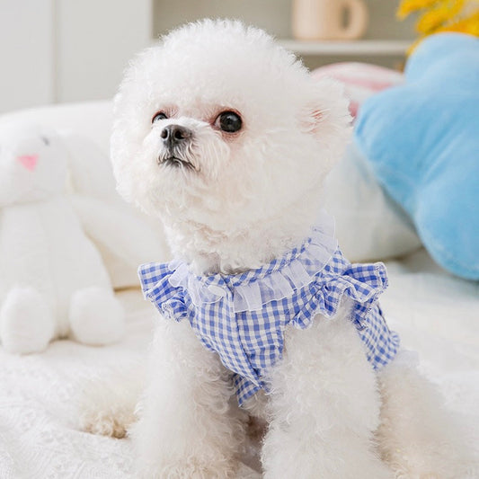 Checkered Princess Dress for Cats and Dogs - Lil Wild Pets