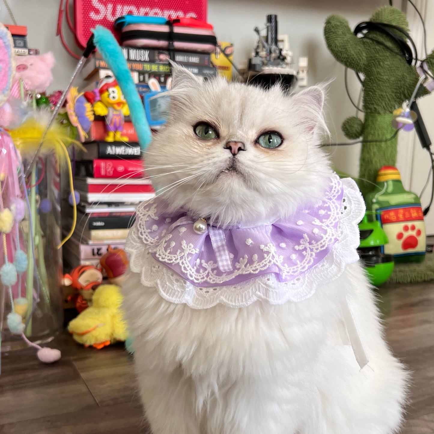 Purple Lace Ruffled Collar Accessory for Cats & Dogs - Lil Wild Pets