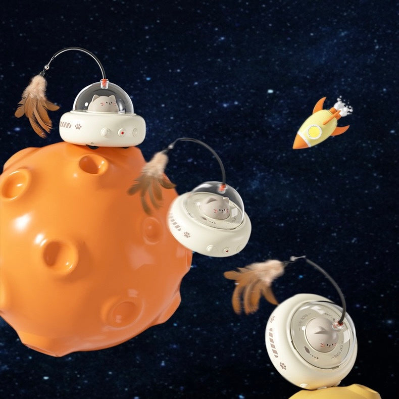 UFO Self-Play Laser Cruiser Cat Toy - Lil Wild Pets
