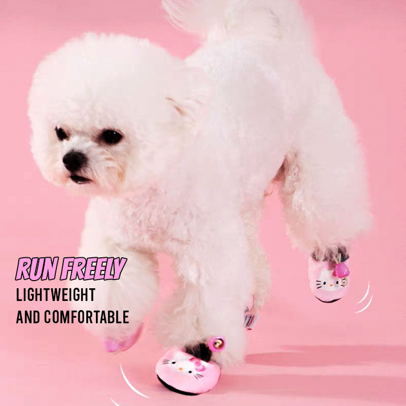 Cartoon Print Anti-Slip Water Resistant Dog Shoes - Lil Wild Pets