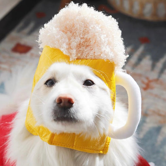Pet Adjustable Hat for Cats and Dogs - Beer