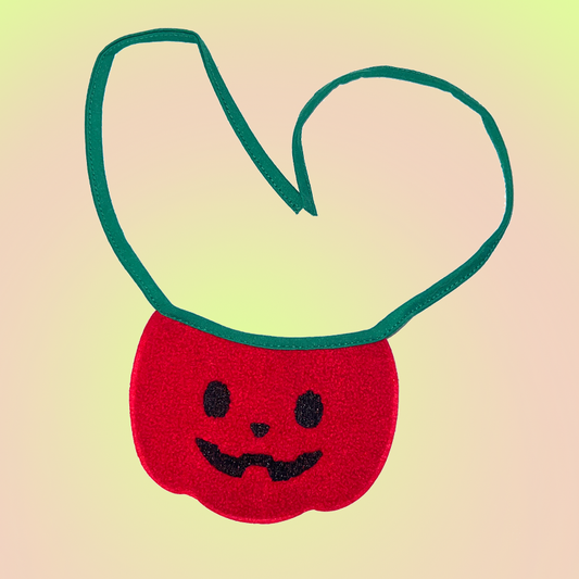 Red Pumpkin Halloween Pet Adjustable Bib for Cats and Dogs - Lil Wild Pets