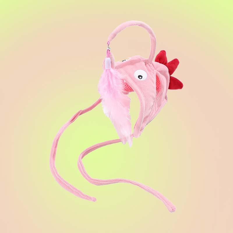 Self-Play Adjustable Cat Hat with Fishing Teaser Toy - Lil Wild Pets
