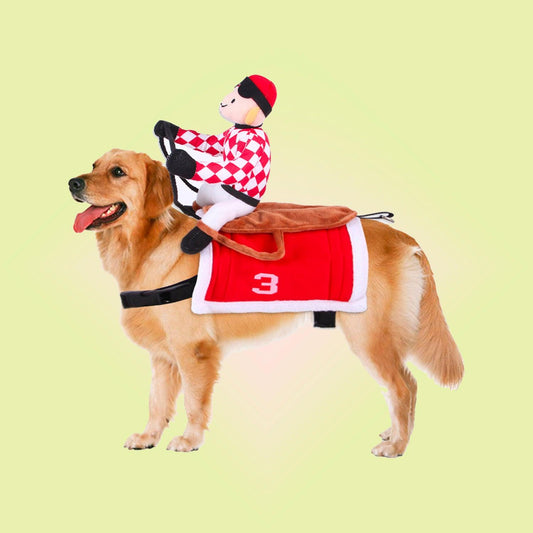 Halloween Horse Jockey Cosplay Pet Costume for Cats and Dogs - Lil Wild Pets