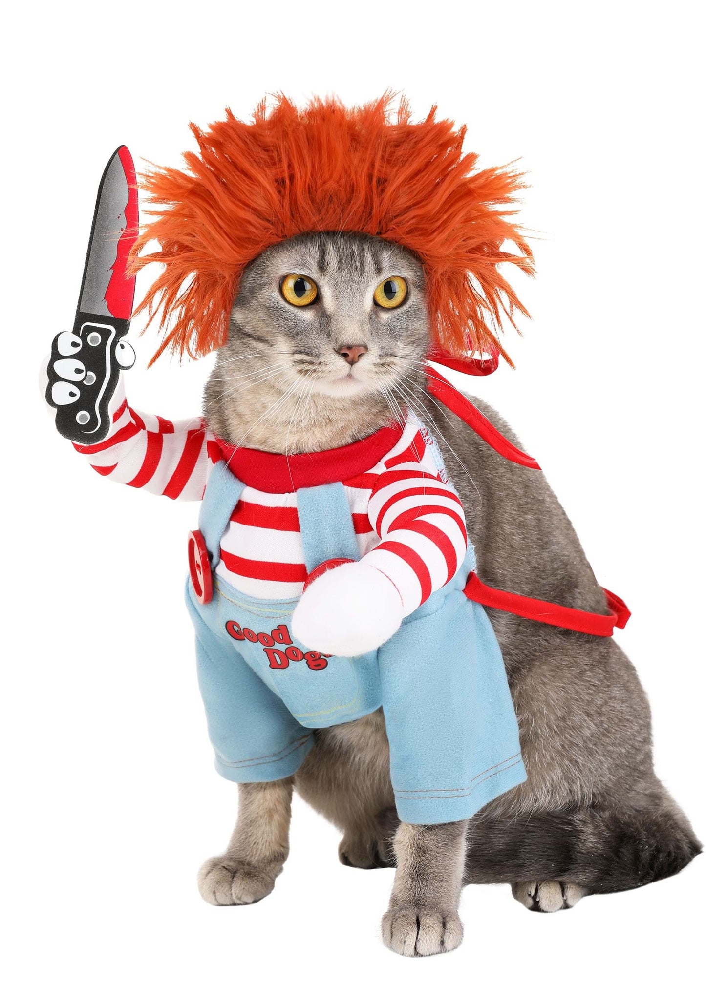 Halloween Wanna Play Deadly Doll Cosplay Pet Costume for Cats and Dogs - Lil Wild Pets