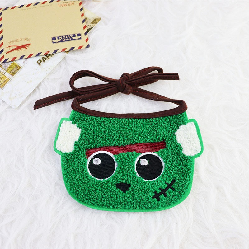 Halloween Green Monster Pet Adjustable Bib for Cats and Dogs - Lil Wild Pets