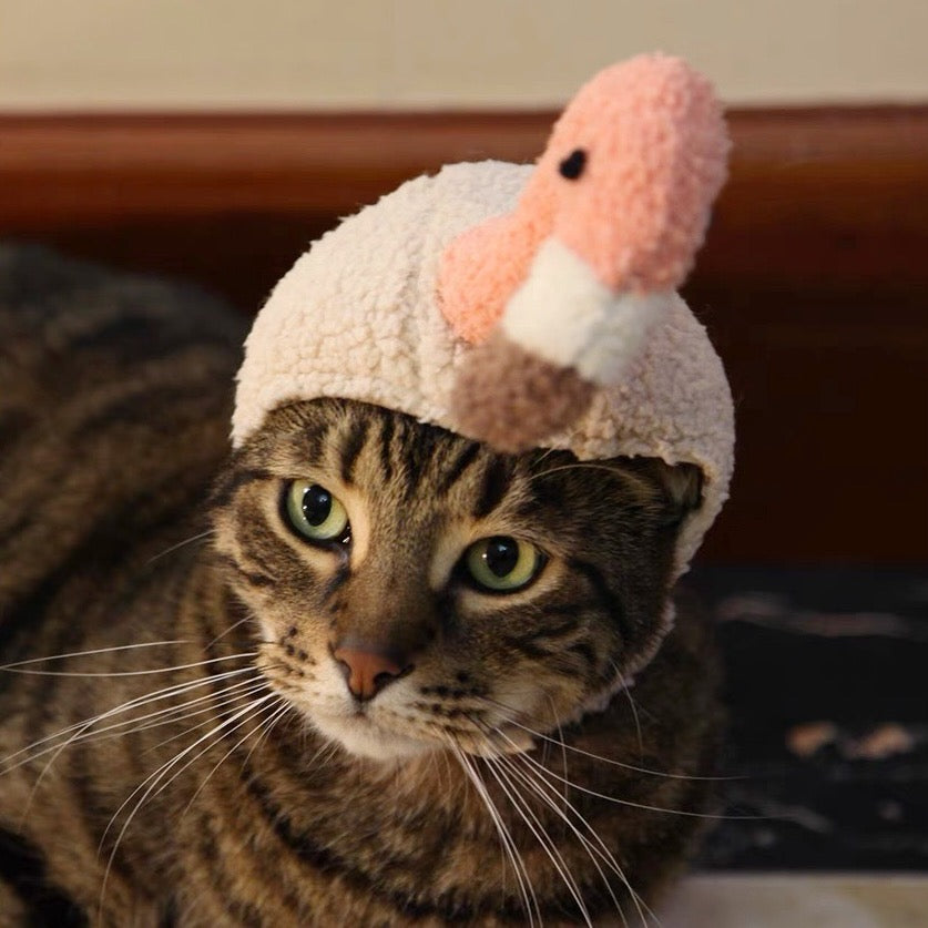 Flamingo Adjustable Pet Hat for Cats and Dogs