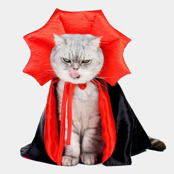Halloween Vampire Devil Cap Pet Costume for Cats and Dogs