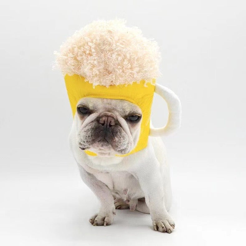 Pet Adjustable Hat for Cats and Dogs - Beer