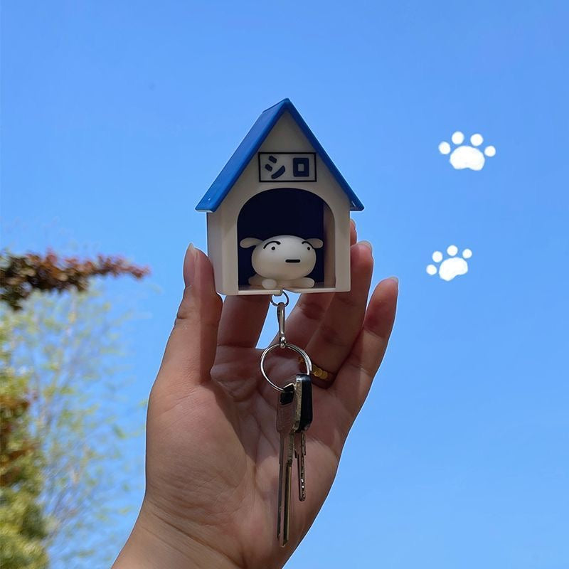 White Dog Shiro Tiny Home Key Holder - Lil Wild Pets