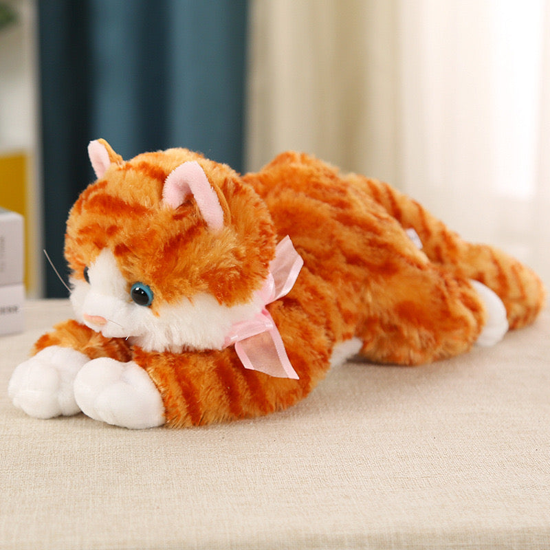 Cuddle Fluffy Cat Plush Toy with Meow Meow Sound
