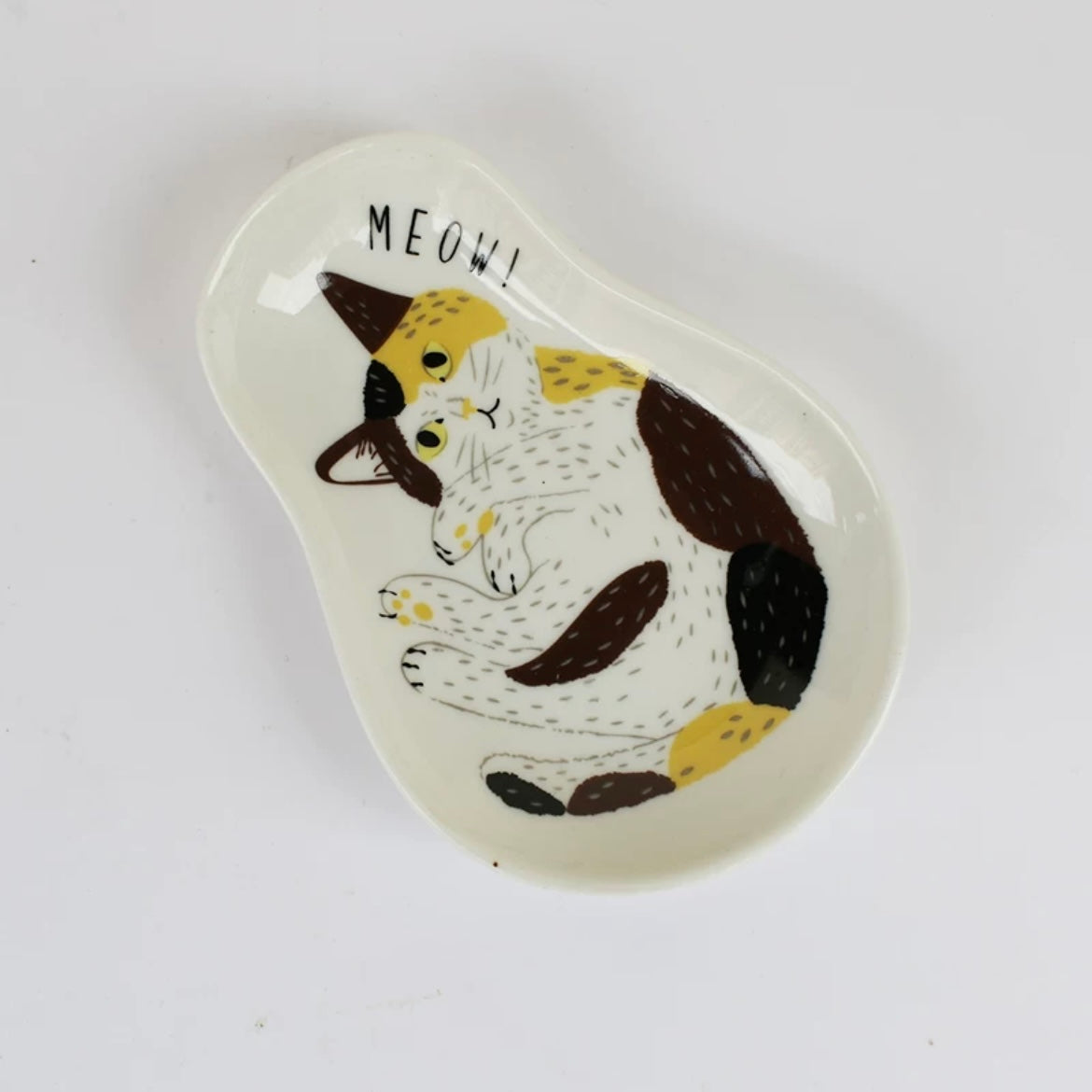Ceramic Cat Meow Sauce Dish - Lil Wild Pets
