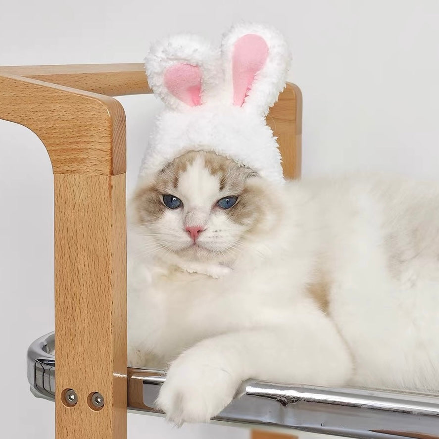 Bunny Fuzzy Adjustable Plush Pet Hat for Cats and Dogs - Lil Wild Pets