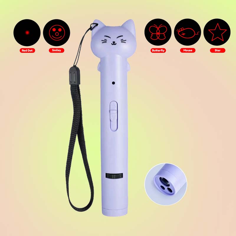 Automatic Cat Laser Pointer Toy USB Rechargeable with 5 Patterns - Lil Wild Pets