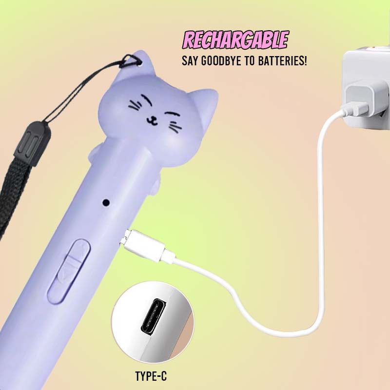 Automatic Cat Laser Pointer Toy USB Rechargeable with 5 Patterns - Lil Wild Pets