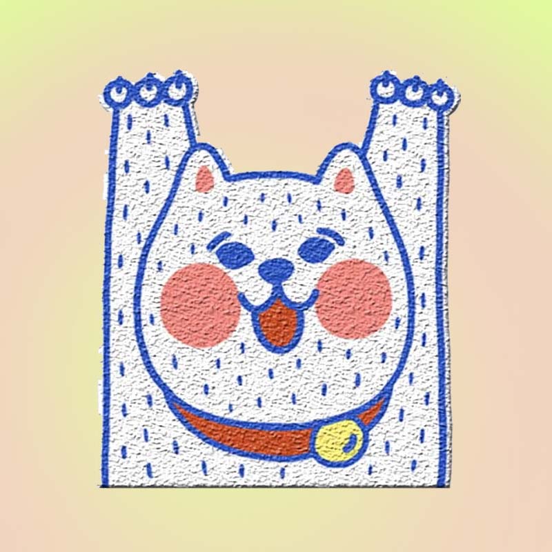 Meow White Water Resistant Cat Litter Box Mat - Lil Wild Pets