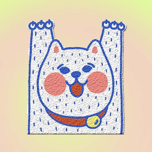 Meow White Water Resistant Cat Litter Box Mat - Lil Wild Pets