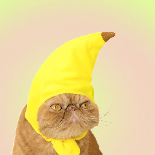 Banana Adjustable Pet Hat for Cats and Dogs - Lil Wild Pets