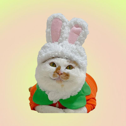 Bunny Adjustable Pet Hat for Cats and Dogs - Lil Wild Pets