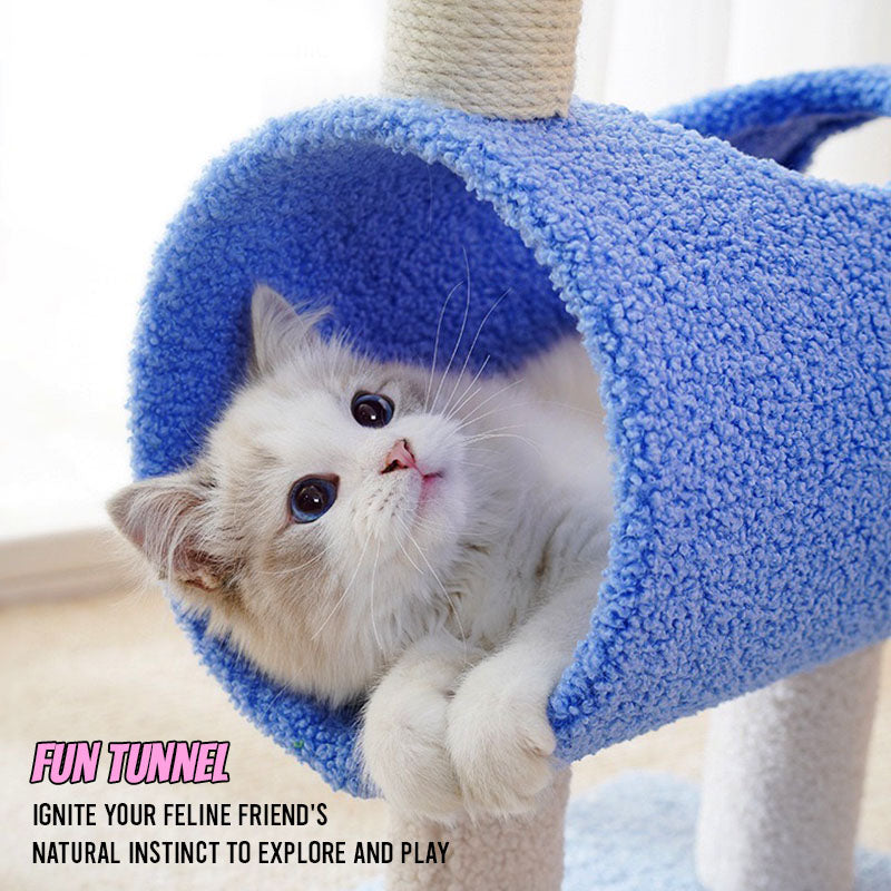 Elephant Cat Tree Scratching Post with Interactive Toy - Lil Wild Pets