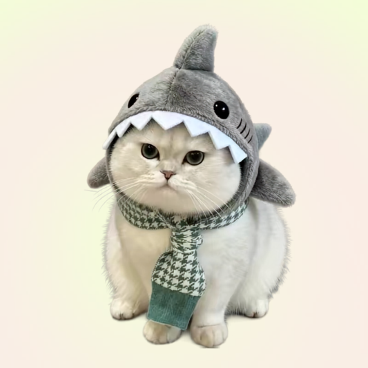Halloween Pet Adjustable Shark Hat for Cats and Dogs