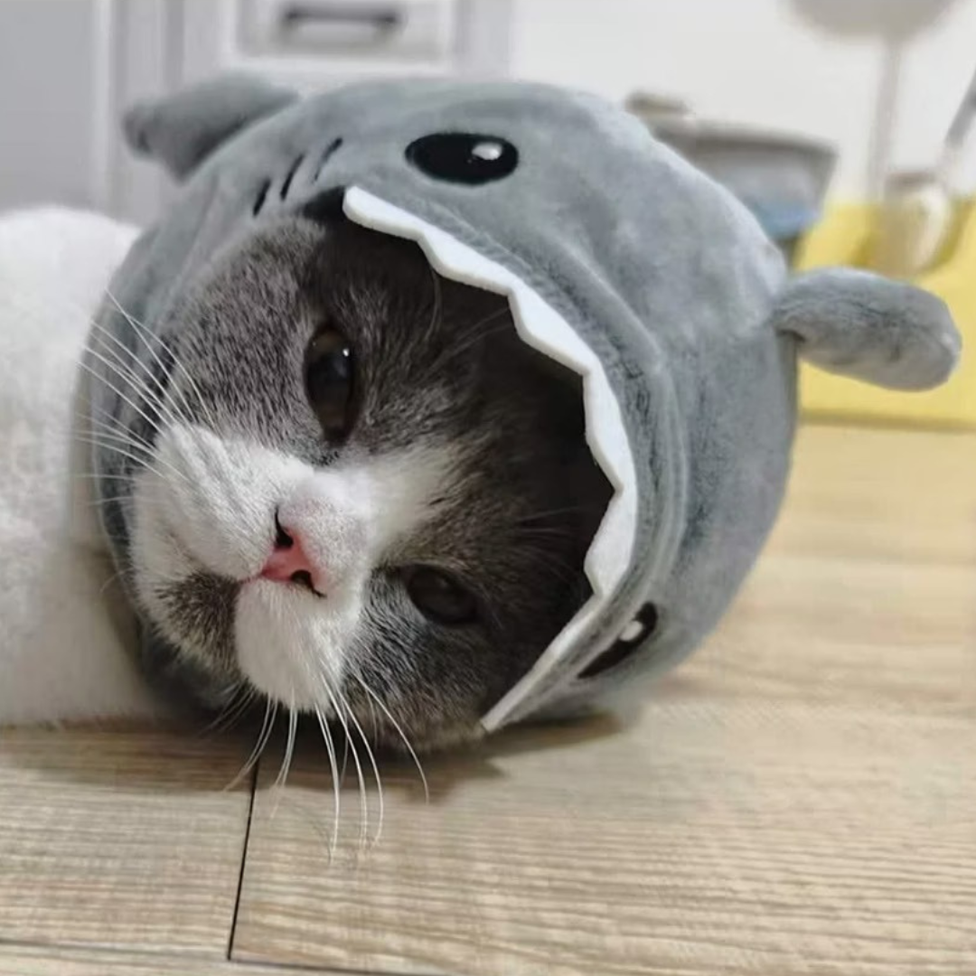 Halloween Pet Adjustable Shark Hat for Cats and Dogs