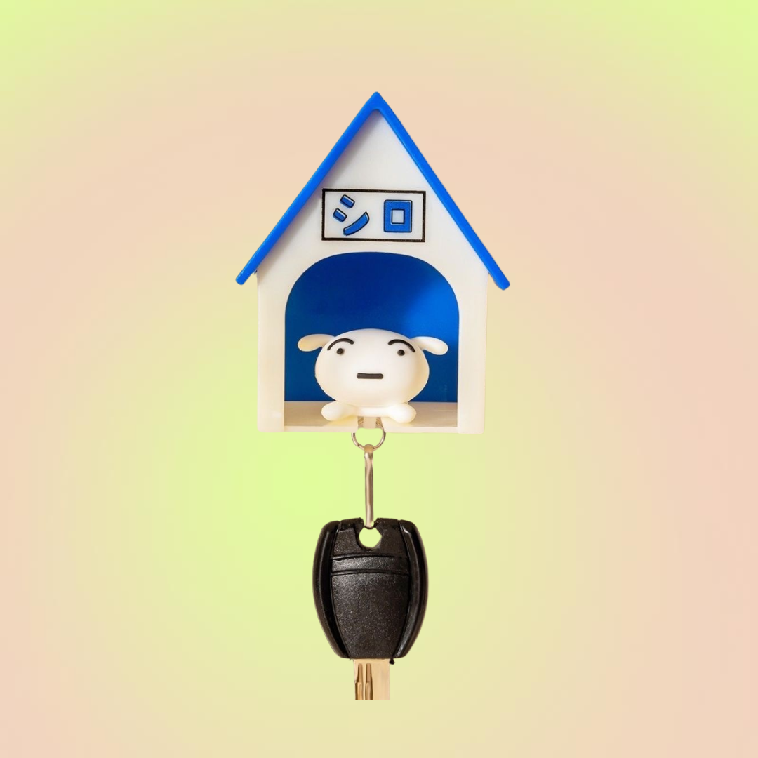 White Dog Shiro Tiny Home Key Holder - Lil Wild Pets
