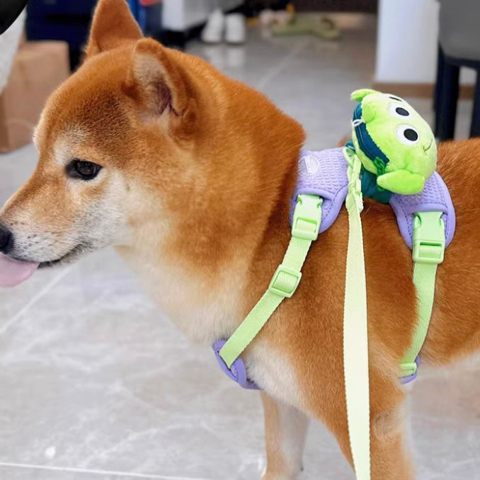 Strawberry Bear & Alien Velcro Attached Poop Bag Travel Backpack for Cats and Dogs - Lil Wild Pets