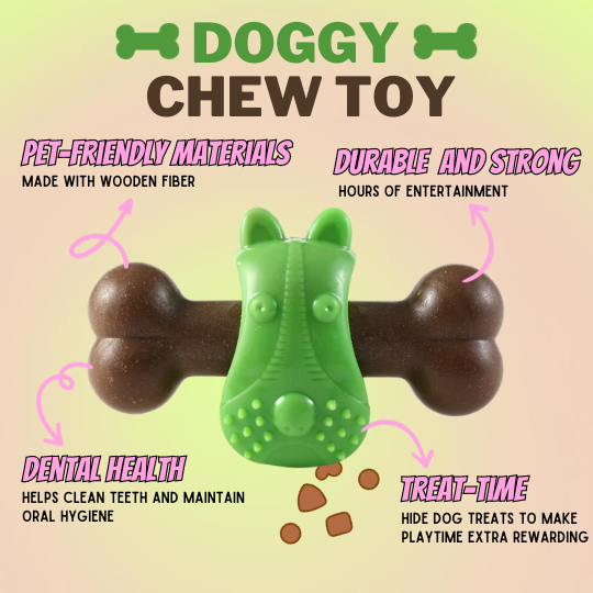 Teeth-cleaning Squeaky Interactive Dog Chew Toy