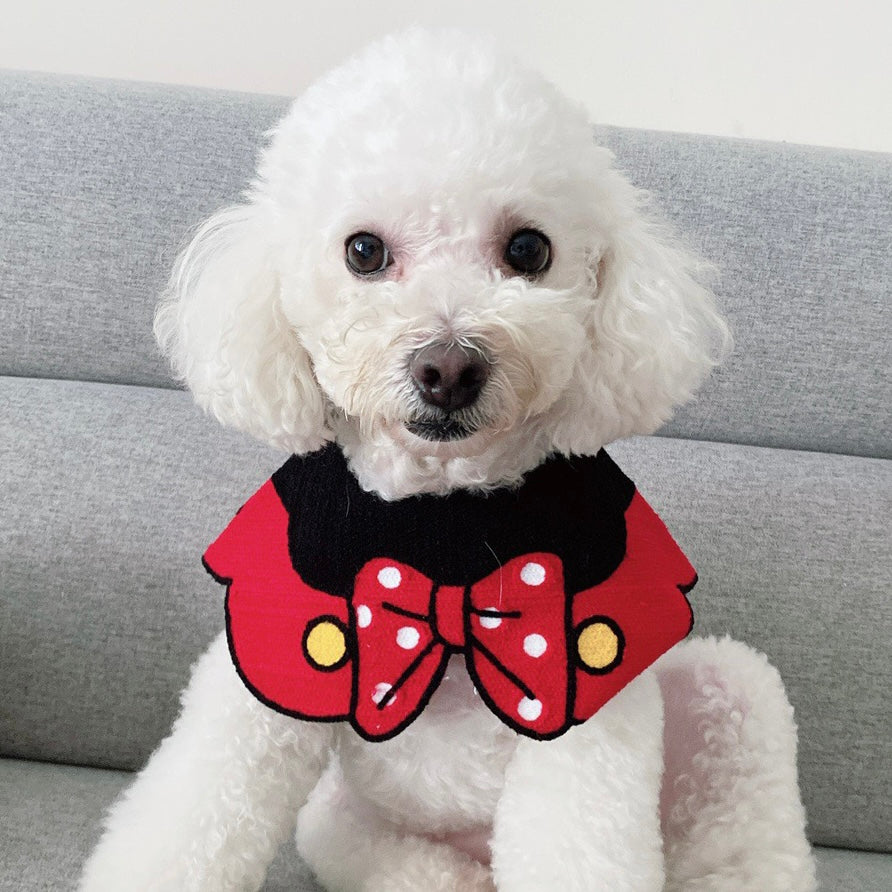 Minnie Cartoon Adjustable Accessory Collar for Cats and Dogs - Lil Wild Pets