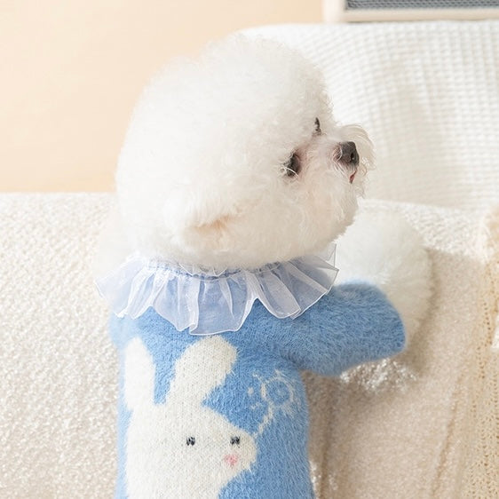 Blue Bunny Mohair Sweater for Dogs and Cats - Lil Wild Pets
