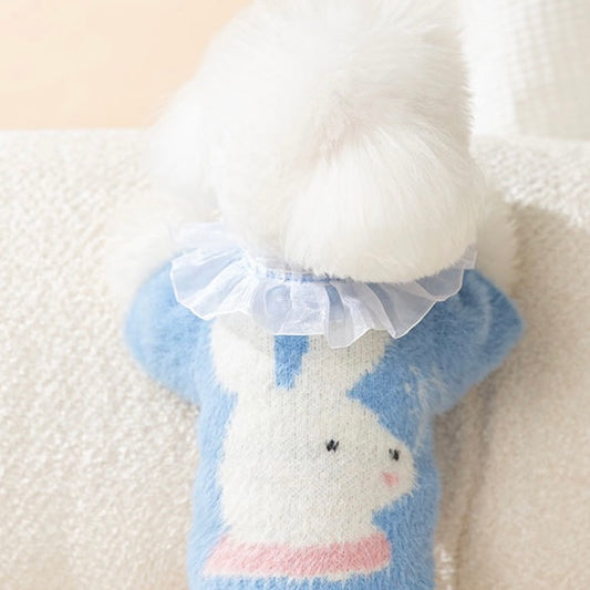 Blue Bunny Mohair Sweater for Dogs and Cats - Lil Wild Pets