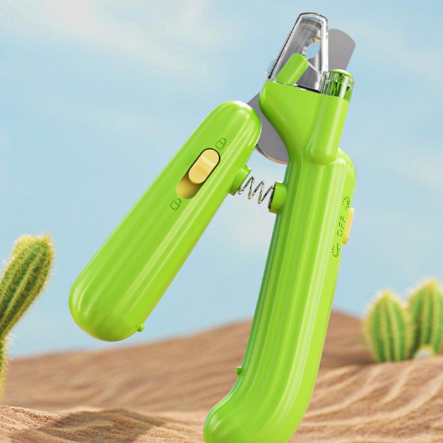 LED Pet Nail Clipper Claw Trimmer - Cactus - Lil Wild Pets